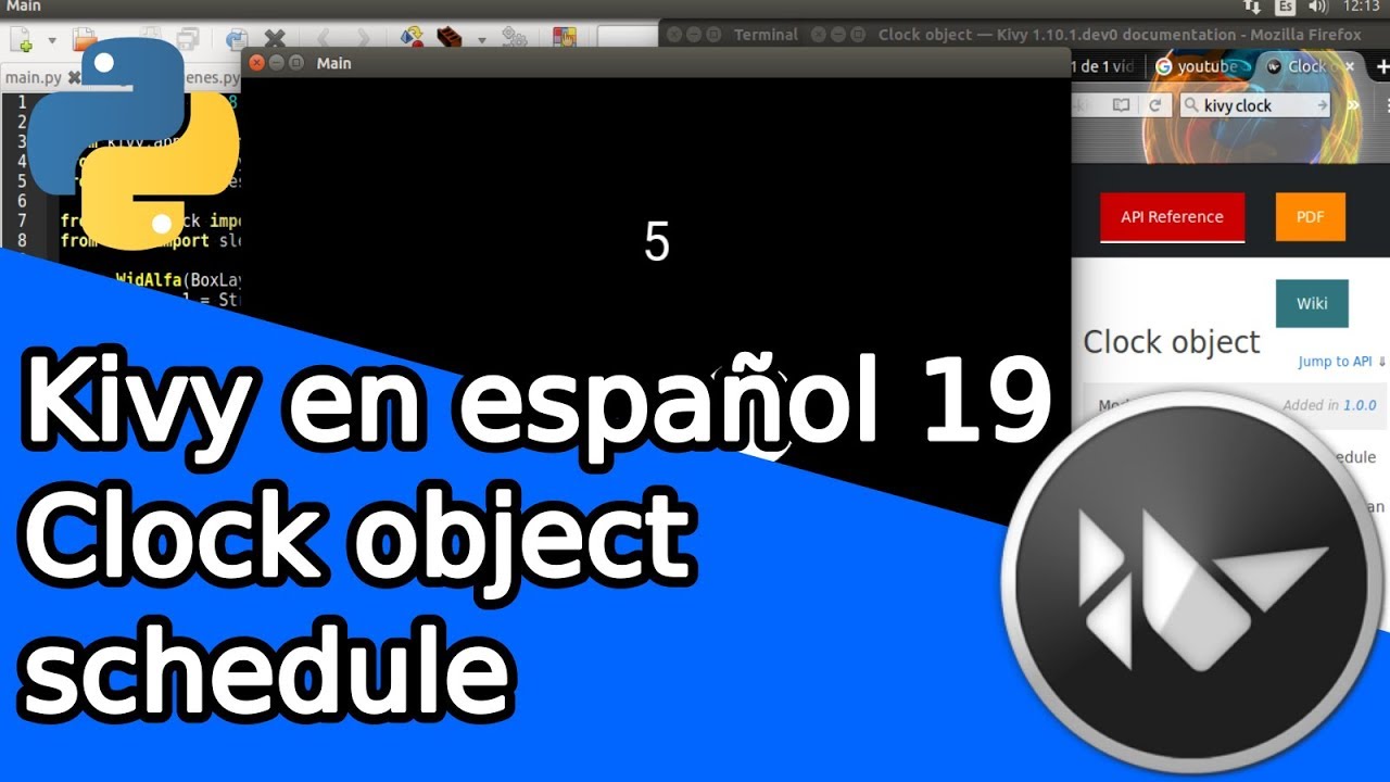 Kivy en español 19 Clock object
