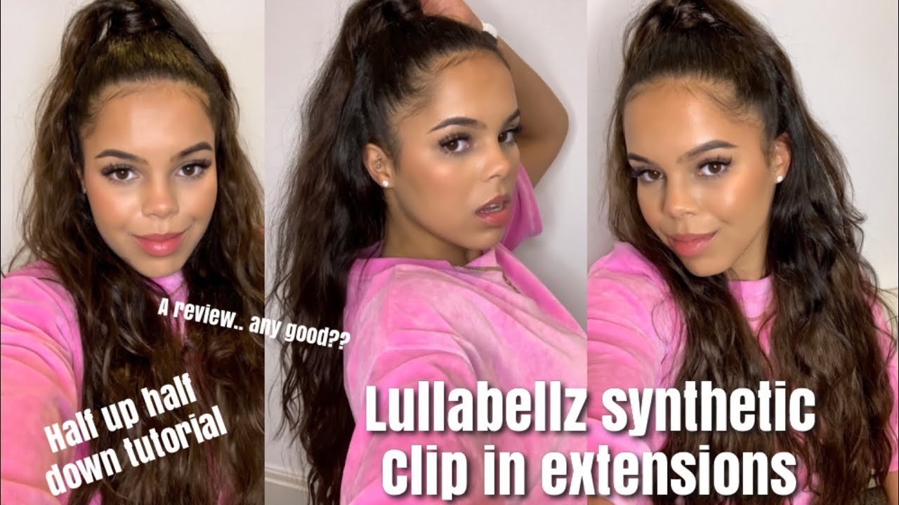 LULLABELLZ HAIR EXTENSIONS| 26 INCH CLIP INs......say what!!! |HALF UP HALF DOWN TUTORIAL