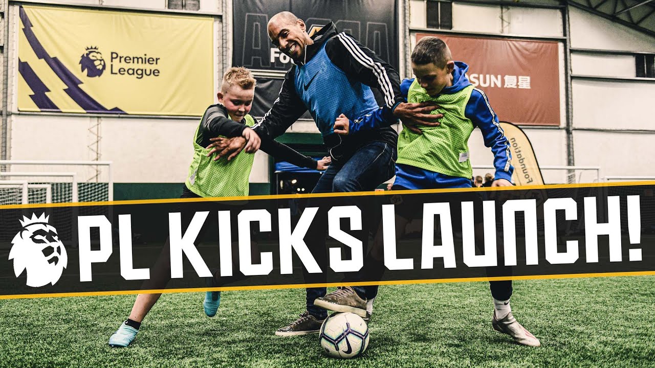 Jeff Shi, Kevin Thelwell, Karl Henry and S-X launch Premier League Kicks with the Wolves Foundation