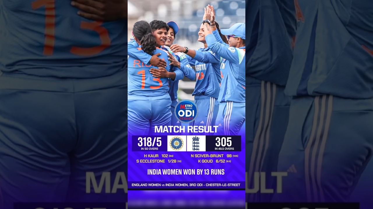 India vs England Women 3rd Odi 2025 Highlights | ind w vs eng w #highlights #indvseng #engvsind🇮🇳❤️
