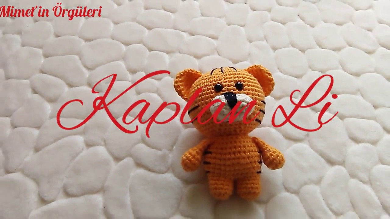 Amigurumi Kaplan Li Yapımı /Amigurumi Anahtarlık/ &Ccedil;anta S&uuml;s&uuml;