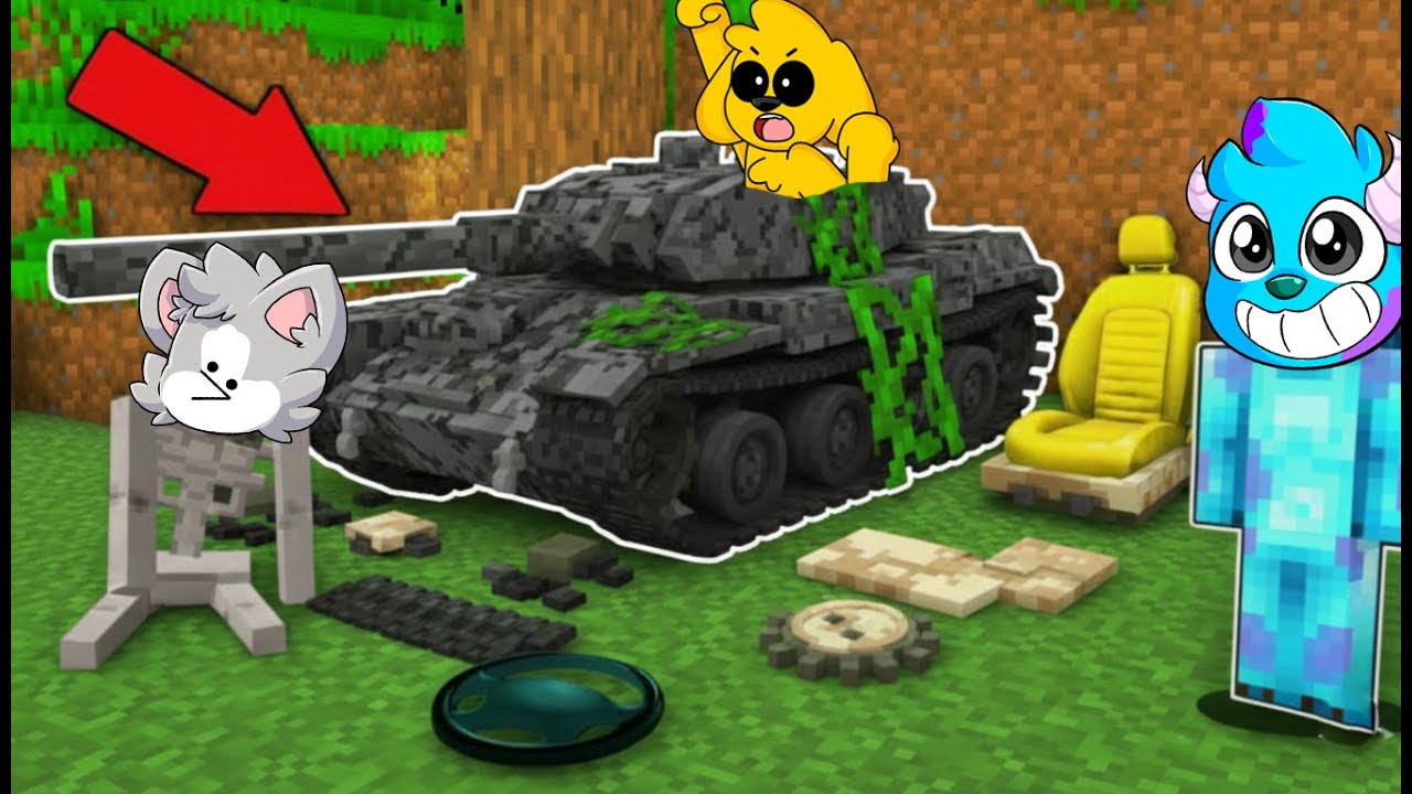 ENCONTRAMOS un TANQUE de GUERRA ABANDONADO en MINECRAFT!