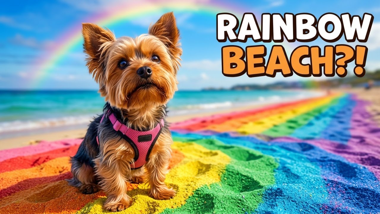 Yorkie Lucy’s Rainbow Beach Adventure 🌈🐶 | Stanford-le-Hope, Essex