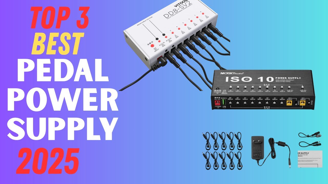 Top 3 Best Guitar Pedal Power Supply 2025 | Pro Pedalboard Power Solutions
