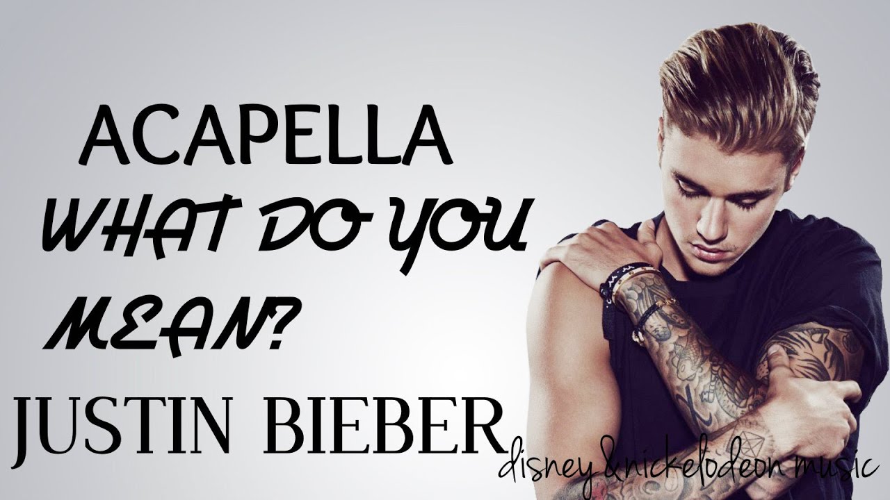 Justin Bieber-What Do You Mean ACAPELLA