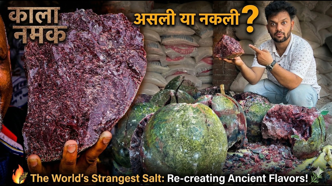 Kala namak kaise banta hai | How to make black salt | काला नमक कैसे बनता है | Black salt | Ama Miyan