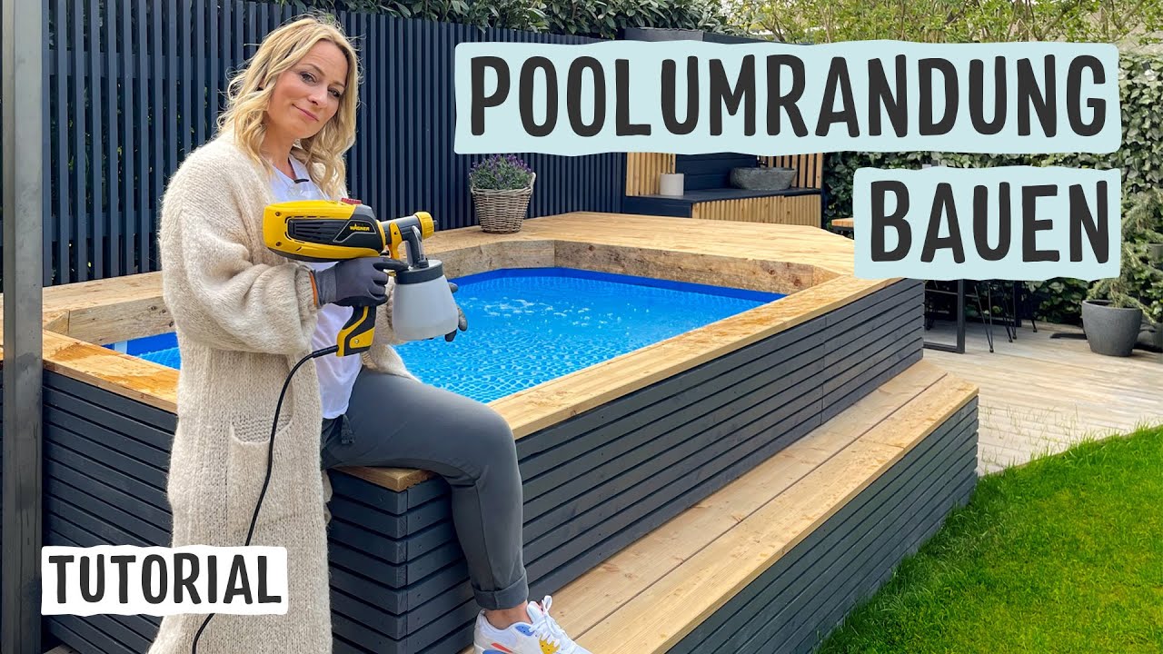 Poolumrandung aus Holz bauen – ganz einfach! Tutorial | WAGNER