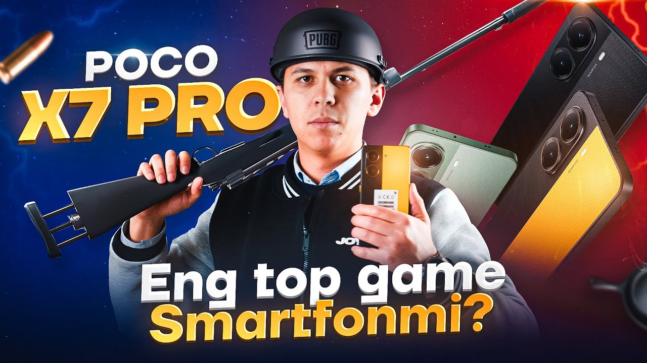 Poco X7 Pro - PUBG uchun eng zo'r smartfonmi? - Gameplay fps test, dizayn, protsessor, narx 2025