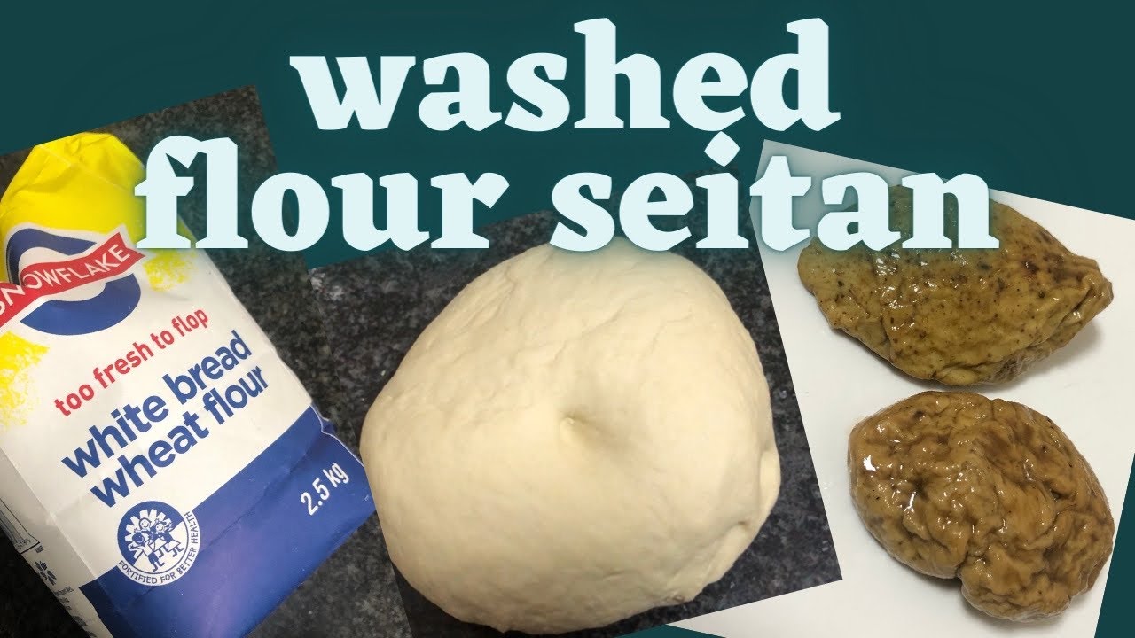 Washed flour Seitan|| viral Tik Tok vegan meat|| wheat meat|| South African YouTuber