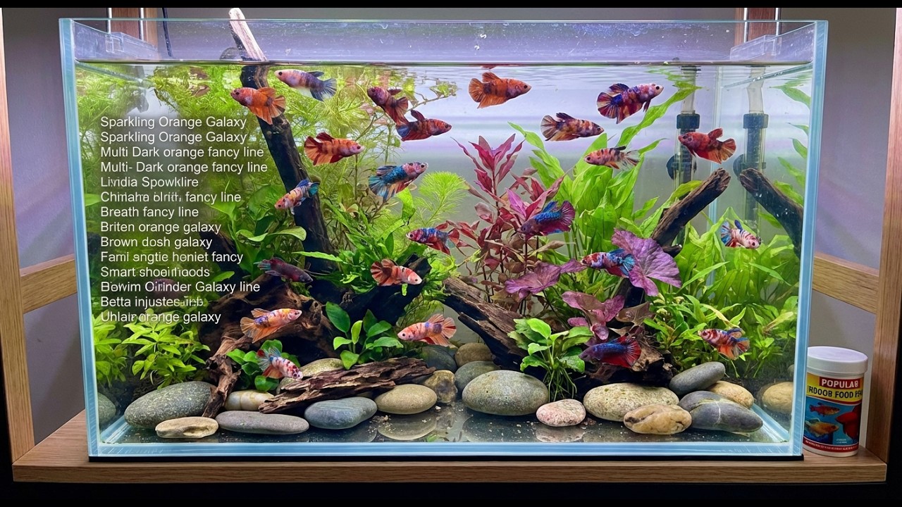 Fancy Betta Fish Collection | Stunning Colors You Must See! (4K Aquarium) #BettaFish #FancyBetta