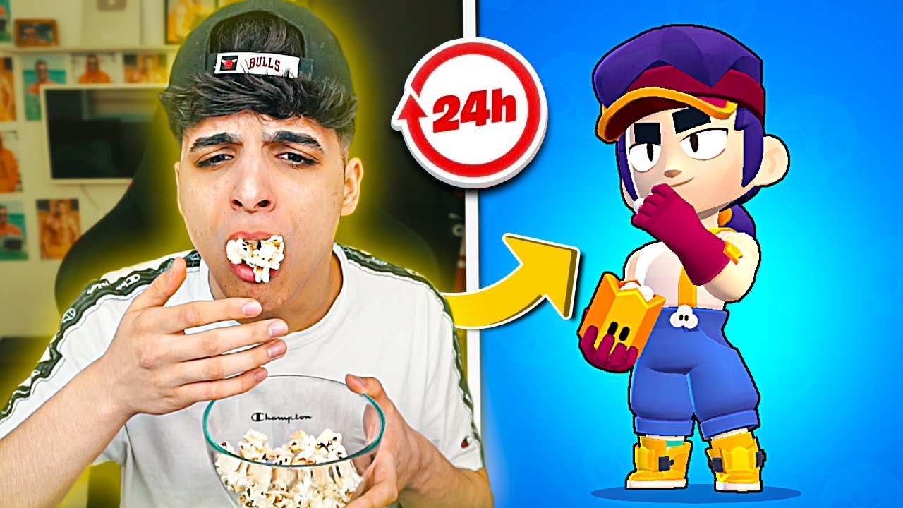 Am MANCAT MANCARE din BRAWL STARS 24 de ORE iar...