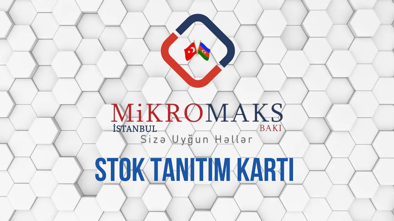 Mikro V16 Stok Tanıtım Kartı (Mikro v16 Eğitim)