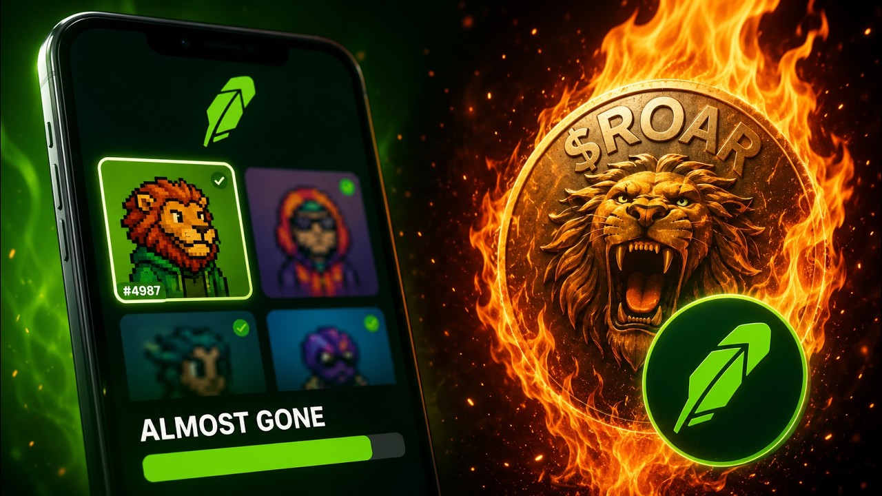 Срочные новости: NFT Robinhood почти распроданы : Очередное сжигание $ROAR