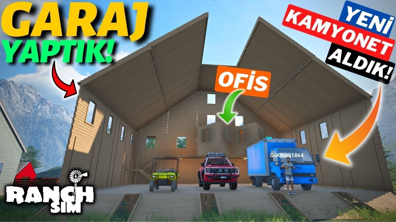 SÜPER GARAJ YAPTIK! / TÜM ET ve SÜT ÜRÜNLERİNİ SATTIK! - Güzel Kazanç ✔ | RANCH SIMULATOR #26