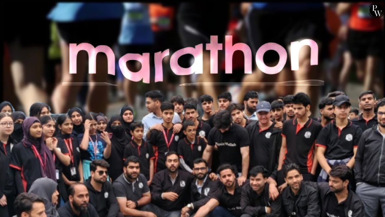 PW VP SGR ORGANIZED MARATHON😍 | Cute dog | My first experience | NEHRU PARK TO SKICC | Bhat Aisha