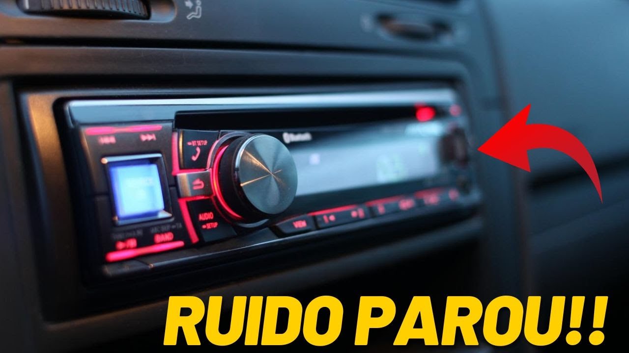 Como tirar eliminar Ruido chiado de motor no som do Carro como resolver cabo rca caixa trio