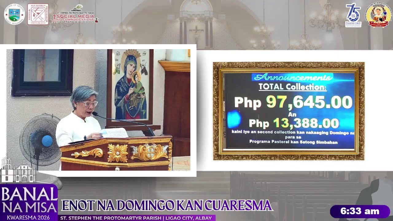 Banal na Misa | ENOT NA DOMINGO KAN CUARESMA