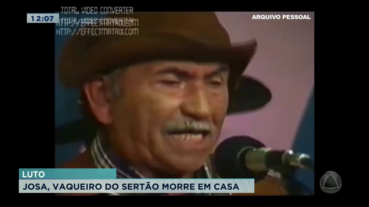 Aos 91 anos morre o cantor Josa, O Vaqueiro do Sertão - Balanço Geral Sergipe