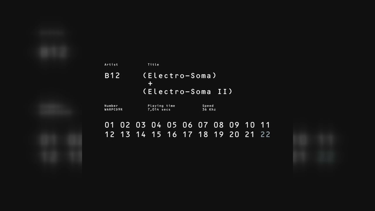 B12 - (Electro-Soma) + (Electro-Soma II) (IDM, Techno) (1993)