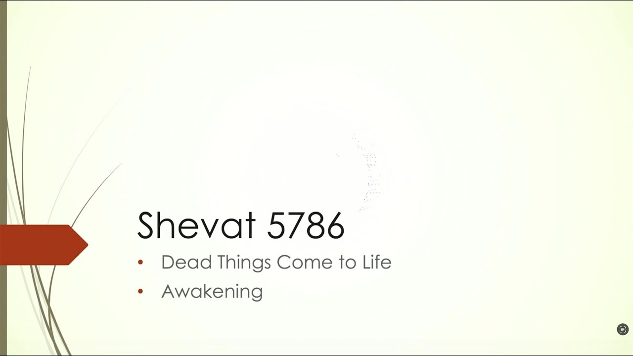 First Fruits Shevat 5786: Dead Things Come to Life | 1-18-26
