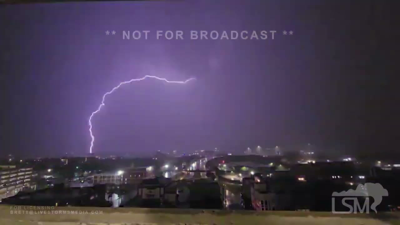 05-04-2024 Fort Worth, TX  - 4 minutes of constant lightning strikes