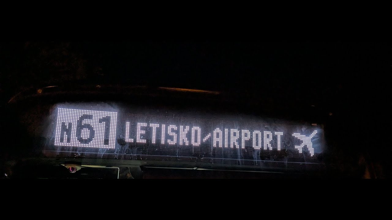 N61 | Letisko/Airport ✈︎ ⤳ Hlavná stanica a ⮌ 06/25 (odklon v centre)