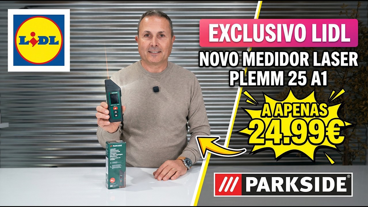 REVIEW NOVIDADE MEDIDOR LASER PARKSIDE 5 FUNÇÕES