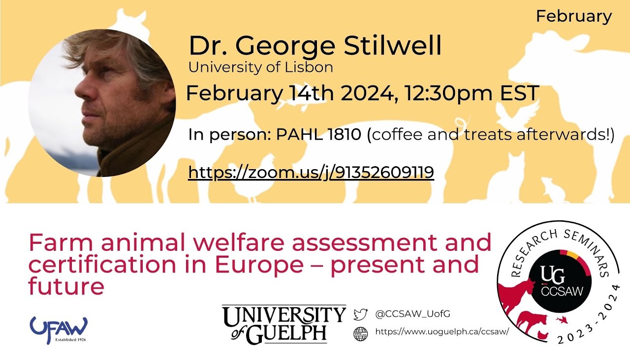 Farm animal welfare assessment and certification in Europe - present & future | Dr. George Stilwell