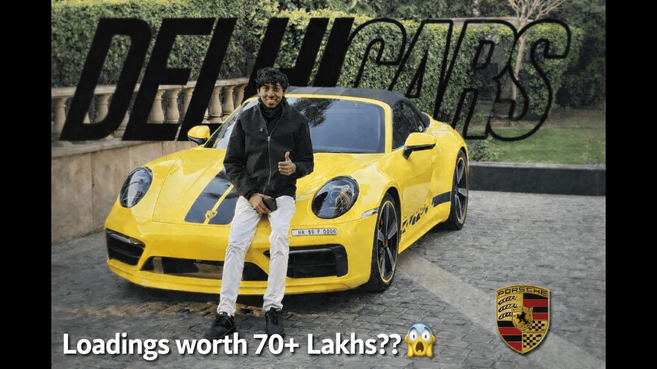LOADINGS WORTH 70+ LAKHS IN A PORSCHE 911 CARRERA S??!!🤔