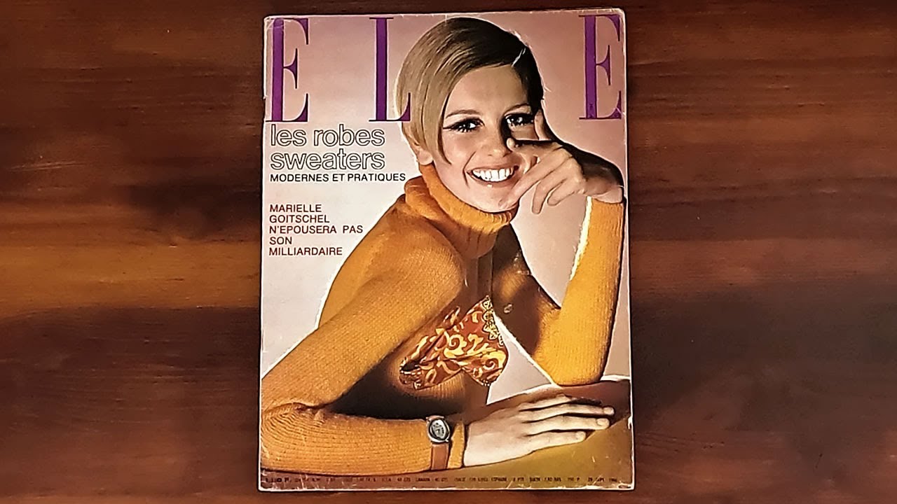 1966 September 29 ASMR Magazine Flip Through: French Elle w Twiggy Lawson