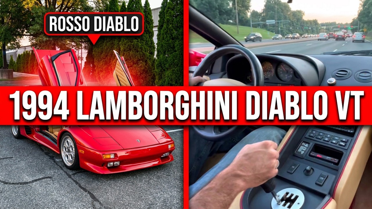 Rosso Diablo 1994 Lamborghini Diablo VT