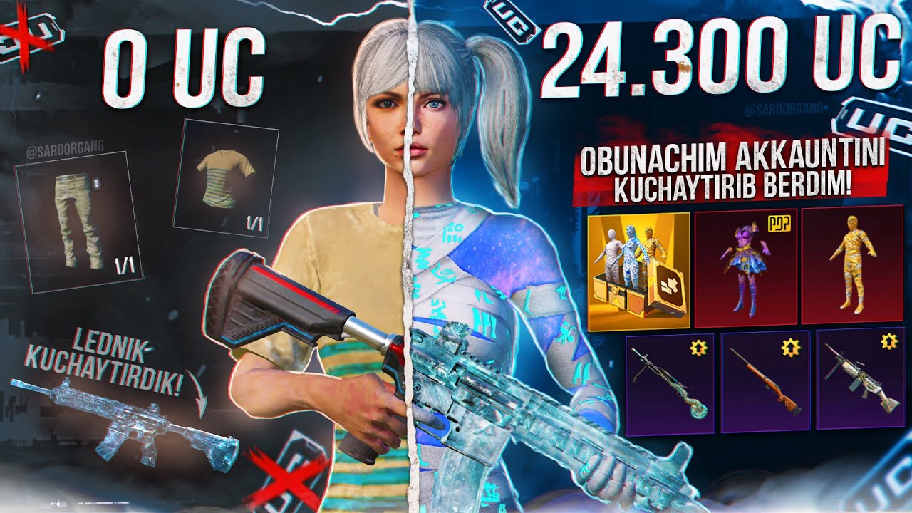 🔥 24.300 UCga OBUNACHIM AKKAUNTINI KUCHAYTIRIB BERDIM! - OMAD KELDI va LEDNIK KUCHAYTIRDIK 😍