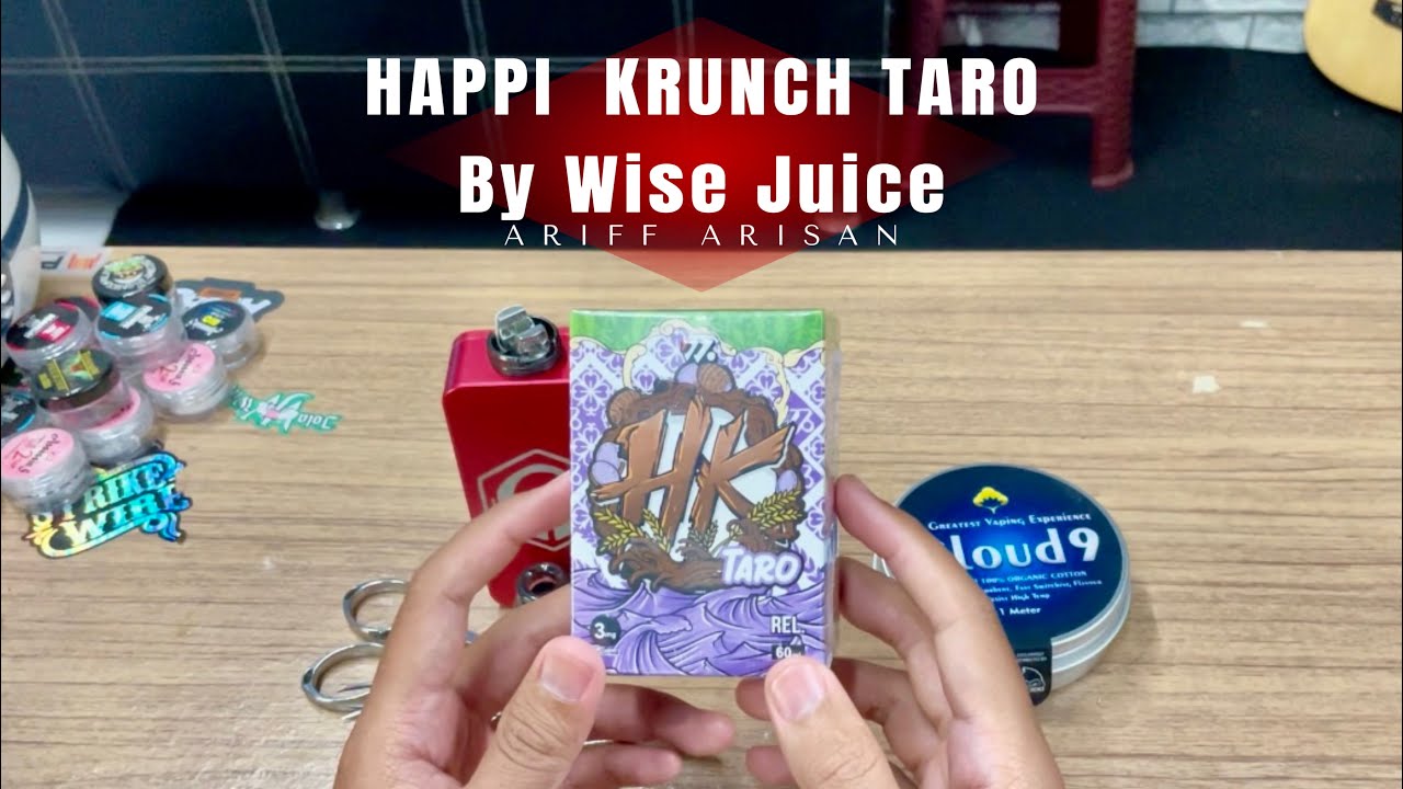 REVIEW LIQUID HK TERBARU RASA TARO, ENAK ..?? BY WISE JUICE