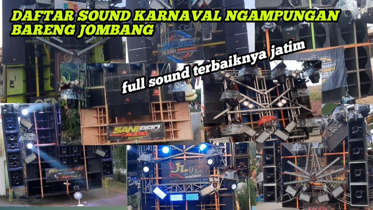 FULL SOUND TERNAMA‼️DAFTAR SOUND KARNAVAL NGAMPUNGAN BARENG JOMBANG