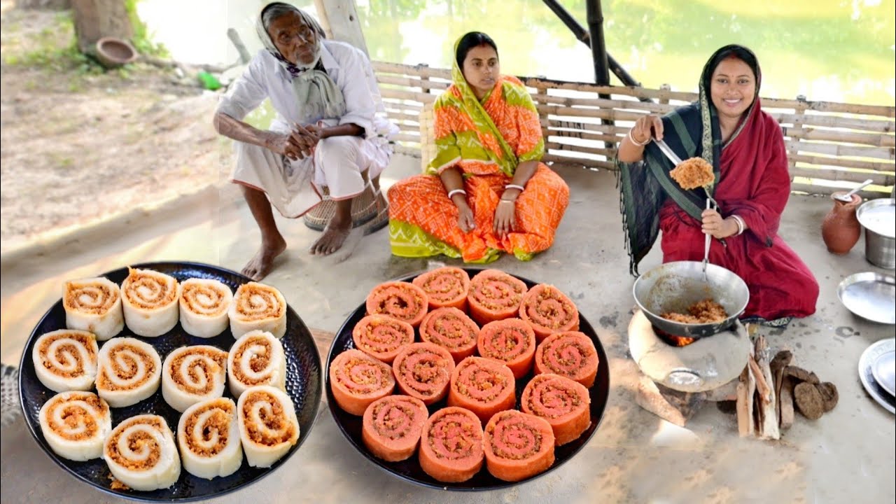 কনকনে শীতে দারুন স্বাদের ভাপা পিঠা বানিয়ে সবাইকে খাওয়ালাম || vapa pitha recipe