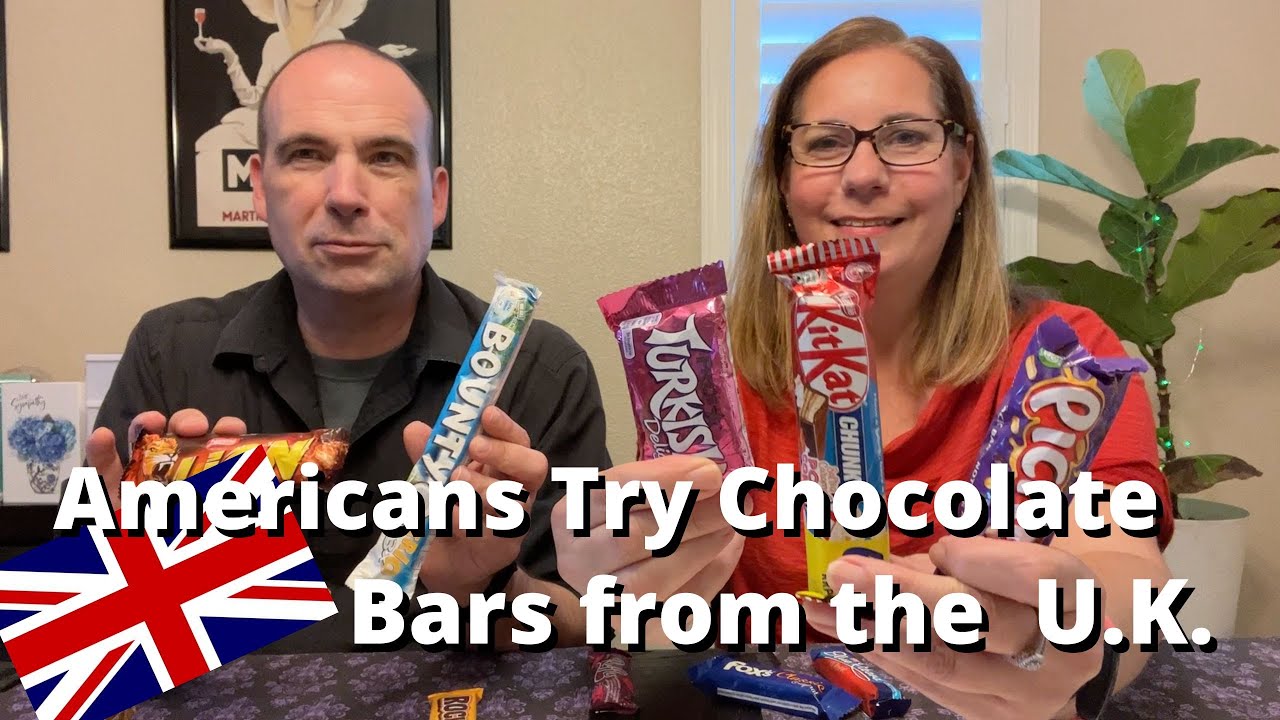 Americans Try British Chocolate Bars and Biscuits | Thomas' Box #4