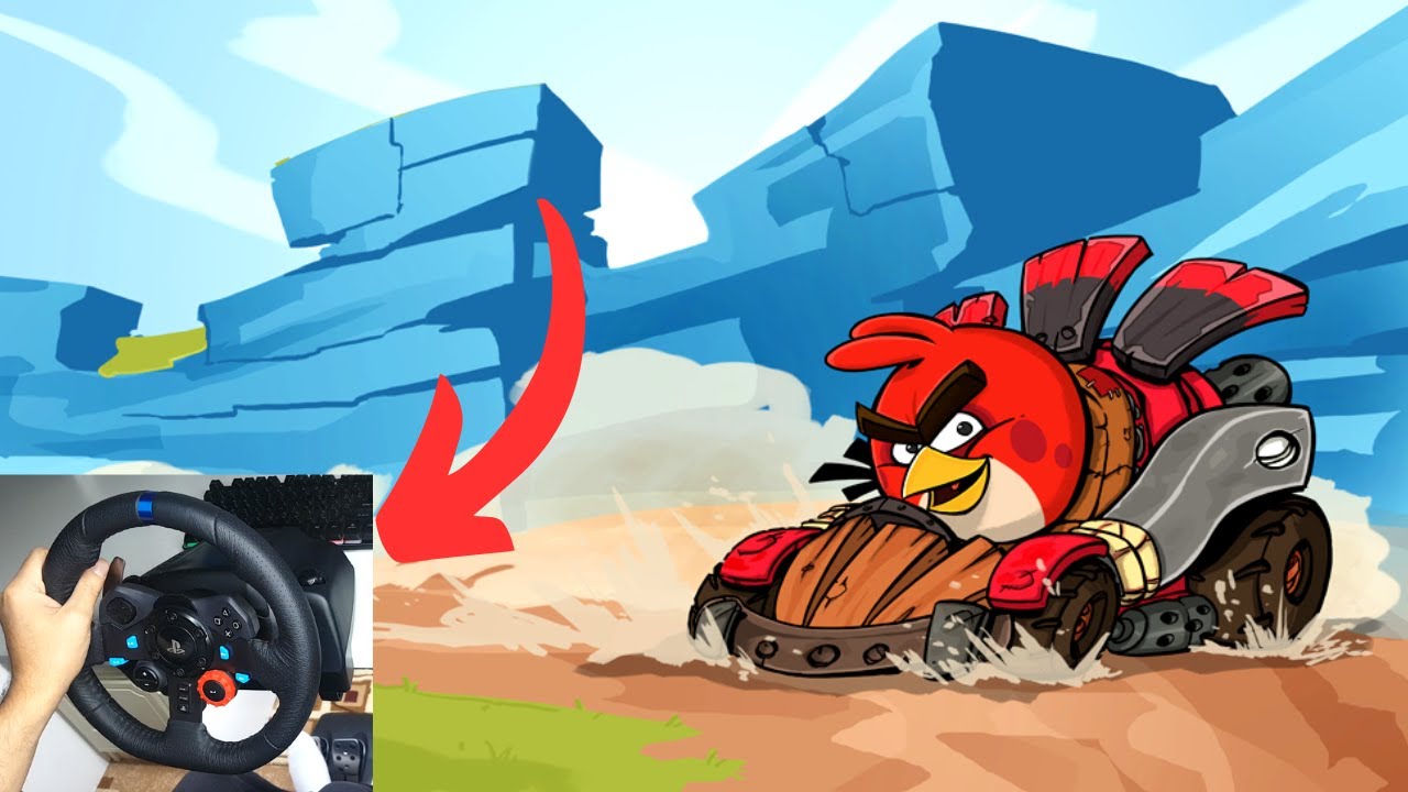 Angry Birds Go! 2.0 - Daily Racers | I tried to play at the wheel | Angry Birds Go