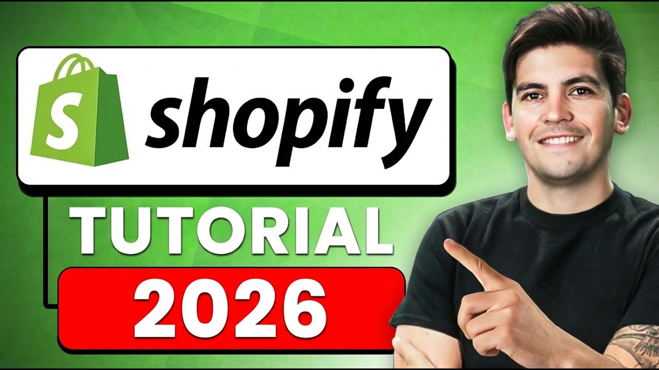 Учебное пособие по Shopify для начинающих 2026 &mdash; Создайте свой первый магазин