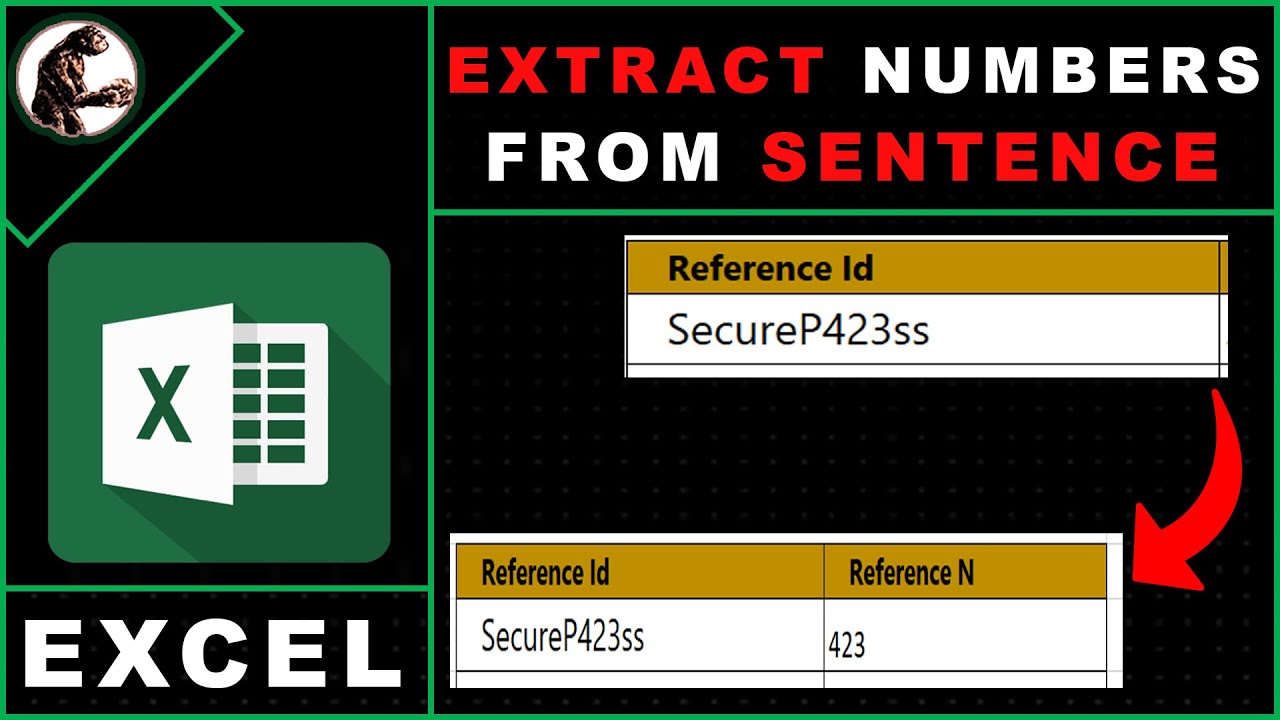 How to Extract Numbers from the Sentences in Excel Automatically