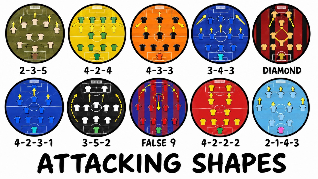 Every Attacking Football Formation Explained Like You're 10