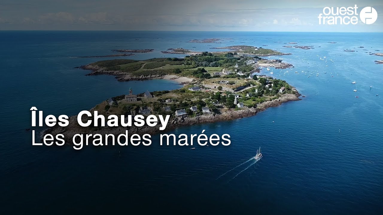 À Chausey, les GRANDES MARÉES vues du ciel 🌊