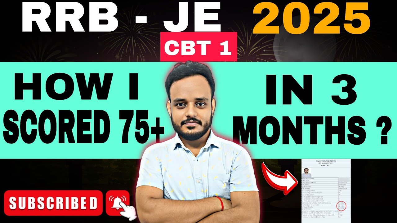 HOW TO PREPARE FOR RRB JE 2025 || FROM SELECTED RRB JE || ZERO TO HERO || #rrbje #railway #rrbje2025