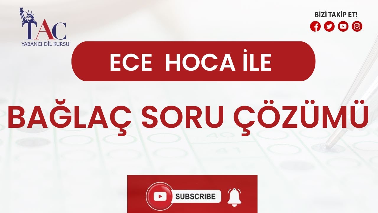 ECE HOCA İLE BAĞLAÇ SORU ÇÖZÜMÜ