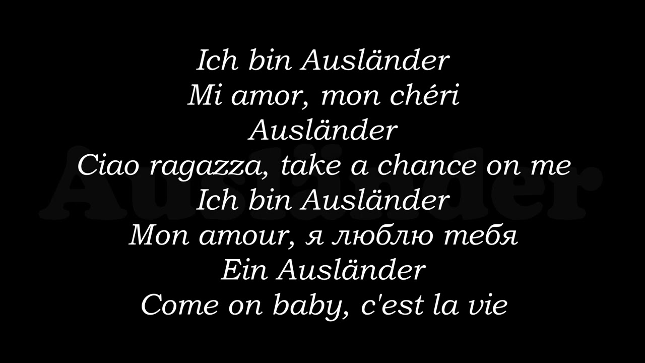 Rammstein - Ausl&auml;nder (Lyrics)