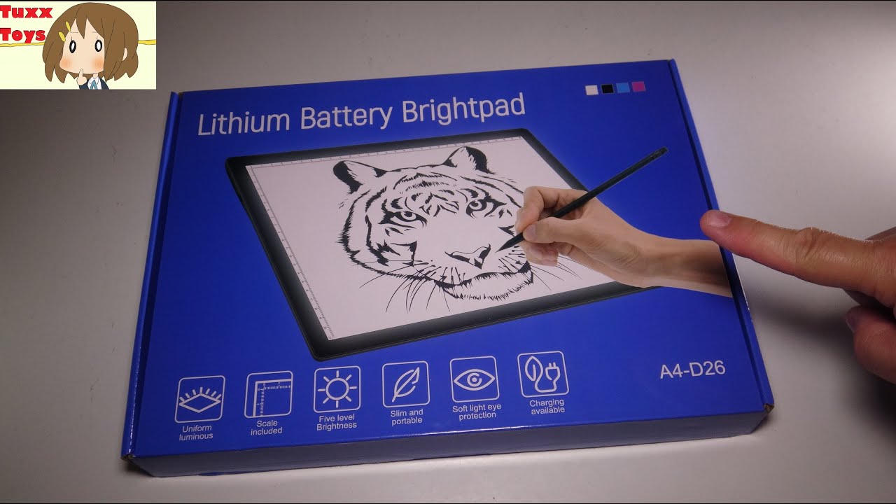 ELICE A4 LED Light Pad. Wireless Battery Powered Light Pad Rechargeable Light Board for Artists