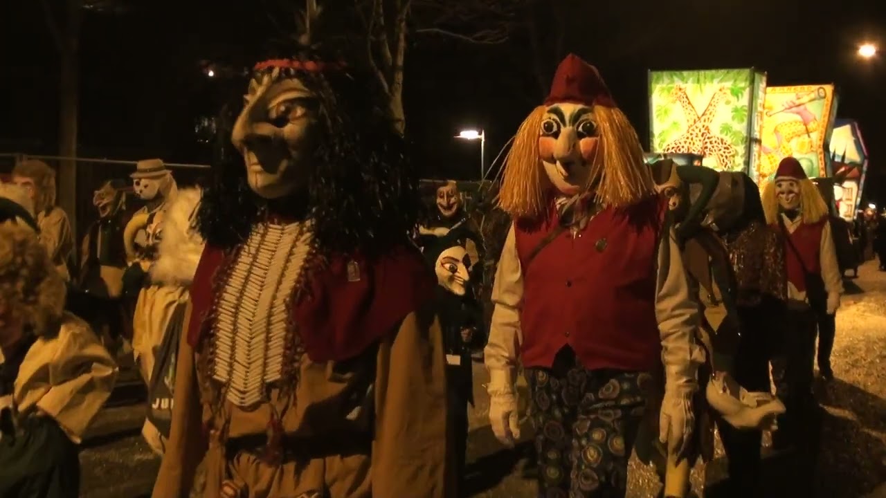 Fasnacht 2024 Vereinigte Kleinbasler 1884  Fasnachts Mittwoch Abend ganzer Verein