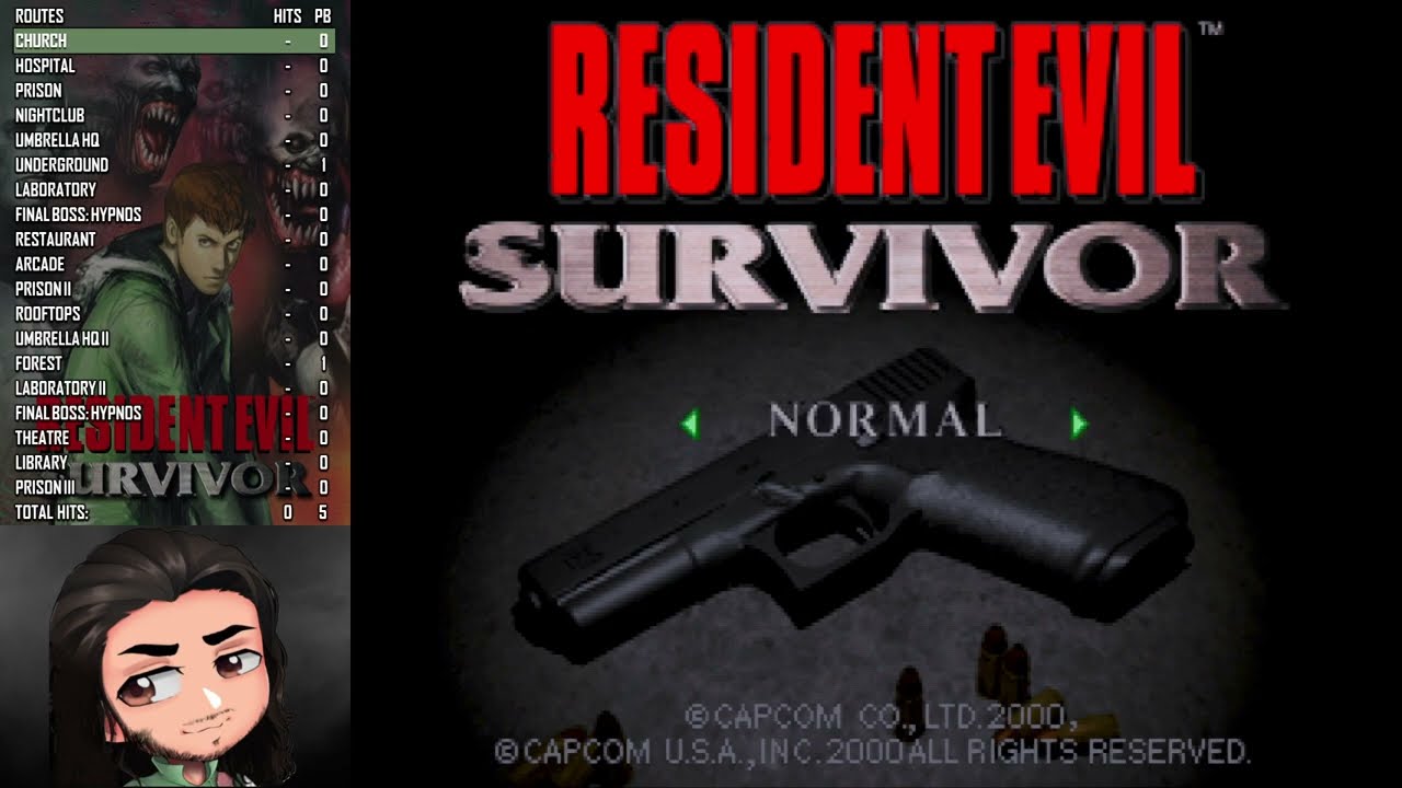 [World's First] Resident Evil Survivor: SSS Rank - All Endings - All Routes Explored - All Guns