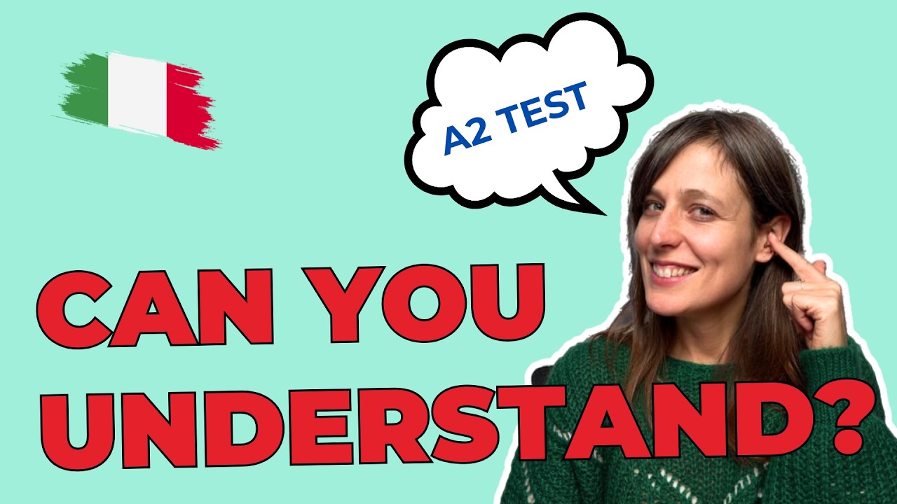 Can you understand this Italian conversation? (A2 Level)