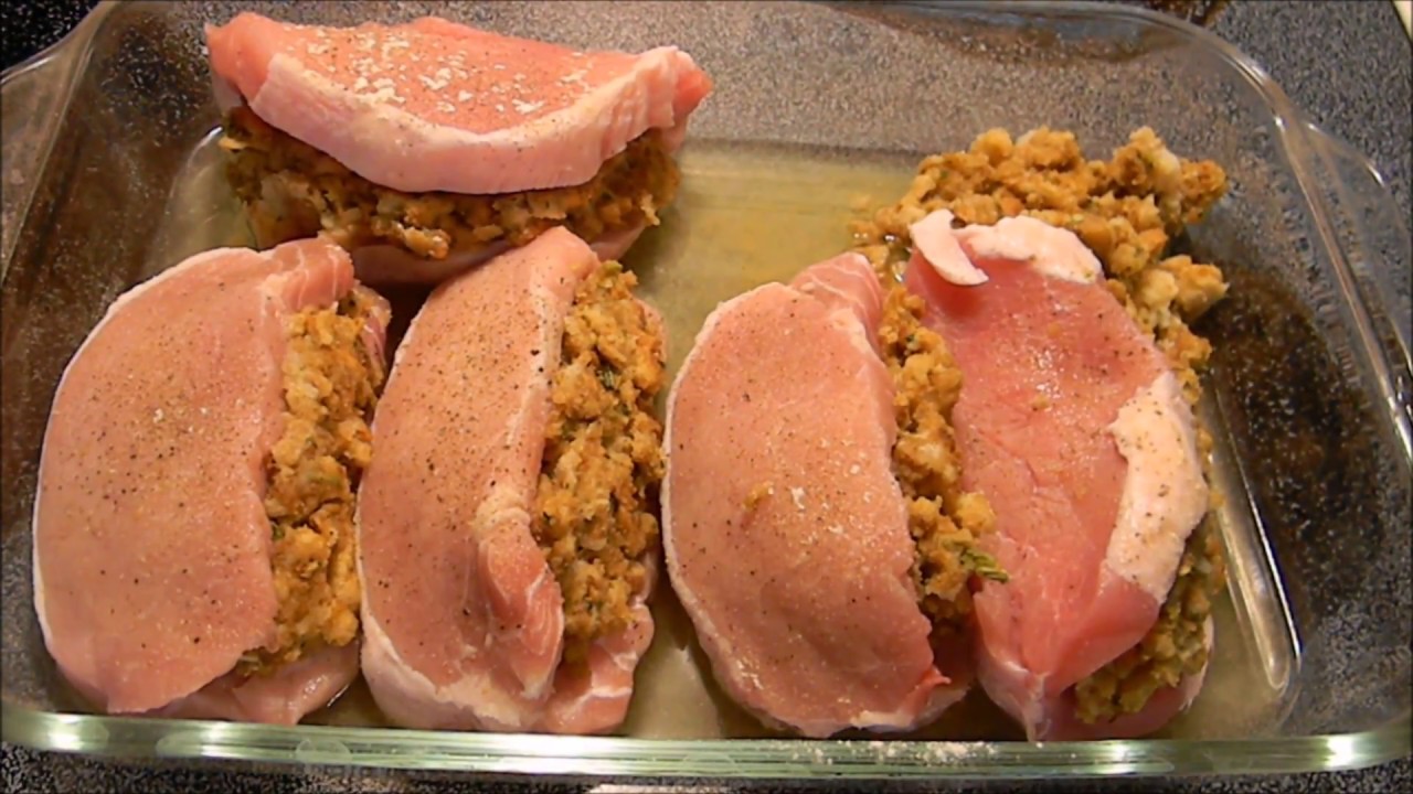 Baked Stuffed Pork Chops!!! Simple!