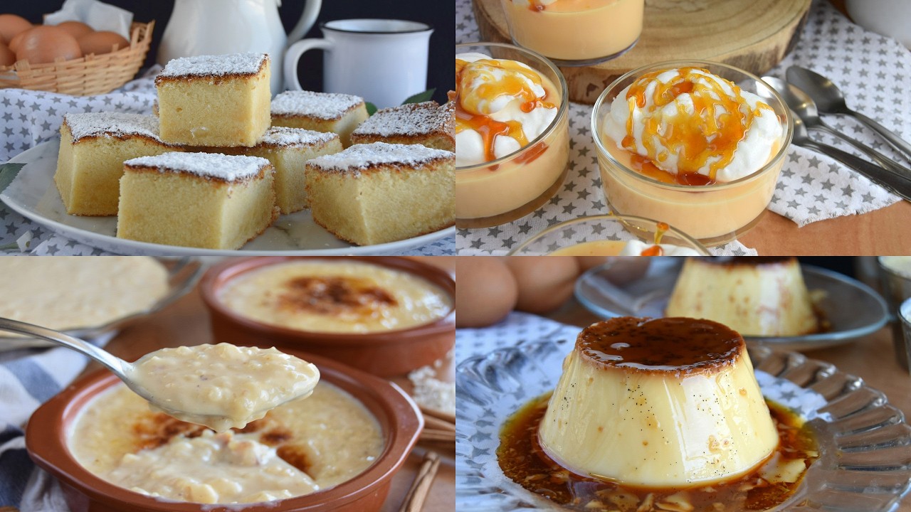 😋  Repostería casera y fácil 4 RECETAS  QUE SIEMPRE SALEN BIEN